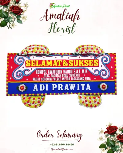 Karangan Bunga Ucapan Selamat di Pallima